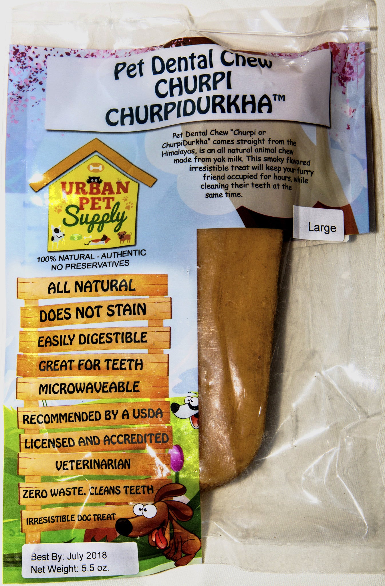 Pet Dental Chew - ChurpiDurkha - Small (3.5 oz)